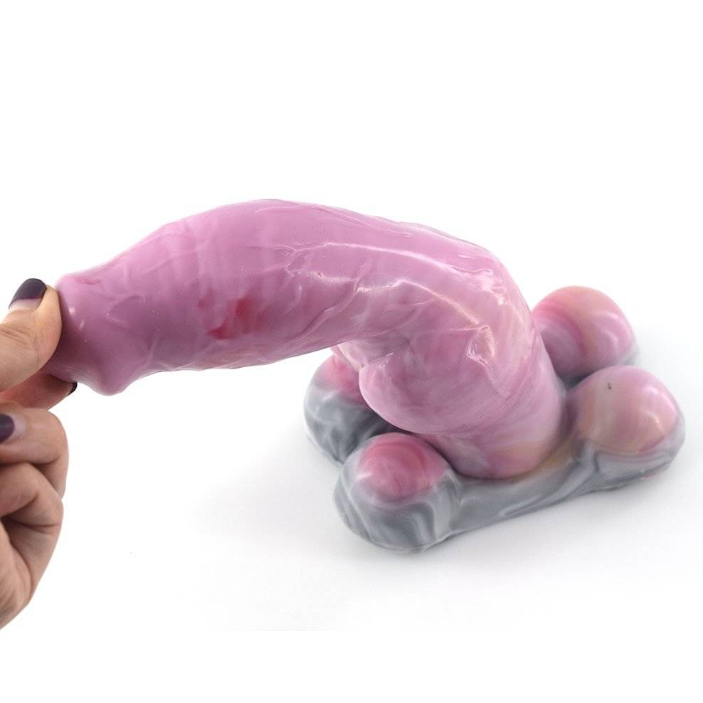 Faak animal cão pênis nó ejaculação realista esguicho dildo otário silicone anal plug brinquedos sexuais para mulher masturbador