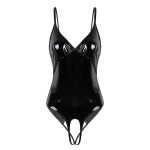 Lingerie Maiô Aberta Fantasia Estilo Látex – 5 Tamanhos Vestuário