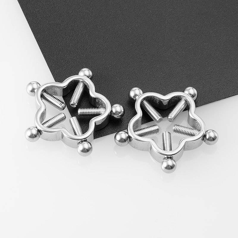 Braçadeiras Sensuais de Mamilo Nipple Clamps com Parafuso 2 Peças Braçadeiras Sensuais de Mamilo Nipple Clamps com Parafuso 2 Peças