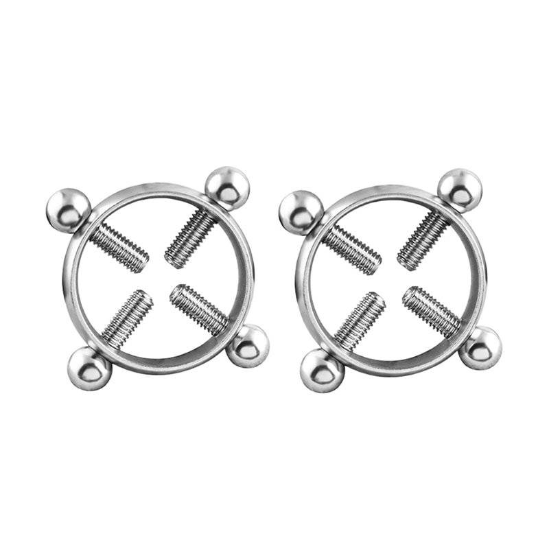 Braçadeiras Sensuais de Mamilo Nipple Clamps com Parafuso 2 Peças Braçadeiras Sensuais de Mamilo Nipple Clamps com Parafuso 2 Peças
