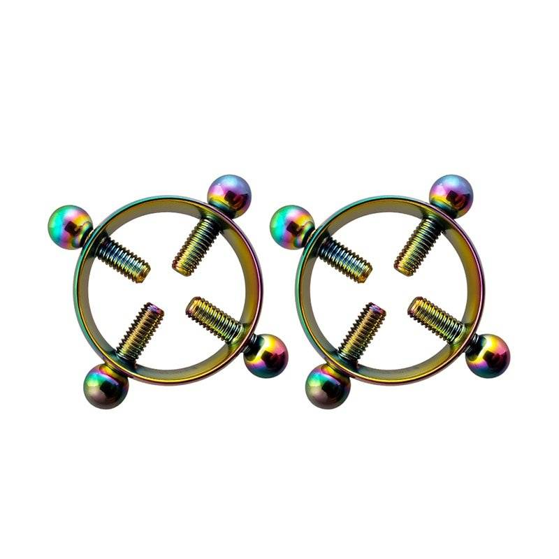 Braçadeiras Sensuais de Mamilo Nipple Clamps com Parafuso 2 Peças Braçadeiras Sensuais de Mamilo Nipple Clamps com Parafuso 2 Peças