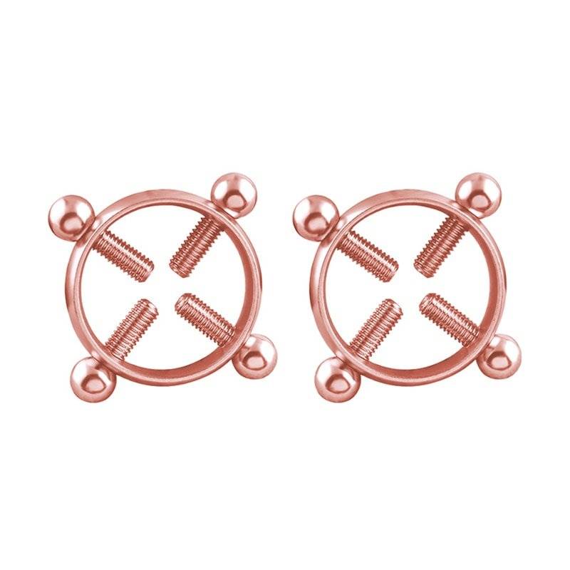 Braçadeiras Sensuais de Mamilo Nipple Clamps com Parafuso 2 Peças Braçadeiras Sensuais de Mamilo Nipple Clamps com Parafuso 2 Peças