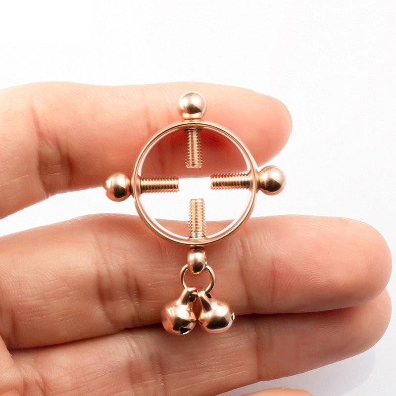 Braçadeiras Sensuais de Mamilo Nipple Clamps com Parafuso 2 Peças Braçadeiras Sensuais de Mamilo Nipple Clamps com Parafuso 2 Peças