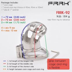 Cinto de Castidade FRRK-91 Gaiola Small Locker Chave Allen Cintos de Castidade