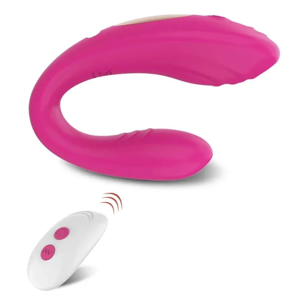 Vibrador U duplo wearable para ponto G e clitóris com controle remoto
