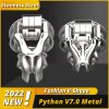 Cinto de Castidade Cobra Python V7 Evo V-Shape 3D Cage Aço Inoxidável 316 Cintos de Castidade