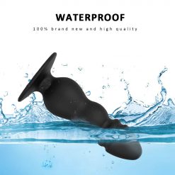 Plug Anal Médio Vibrador ButtPlug Pull Beads Estimulador Controle Remoto Inserção Plug anal