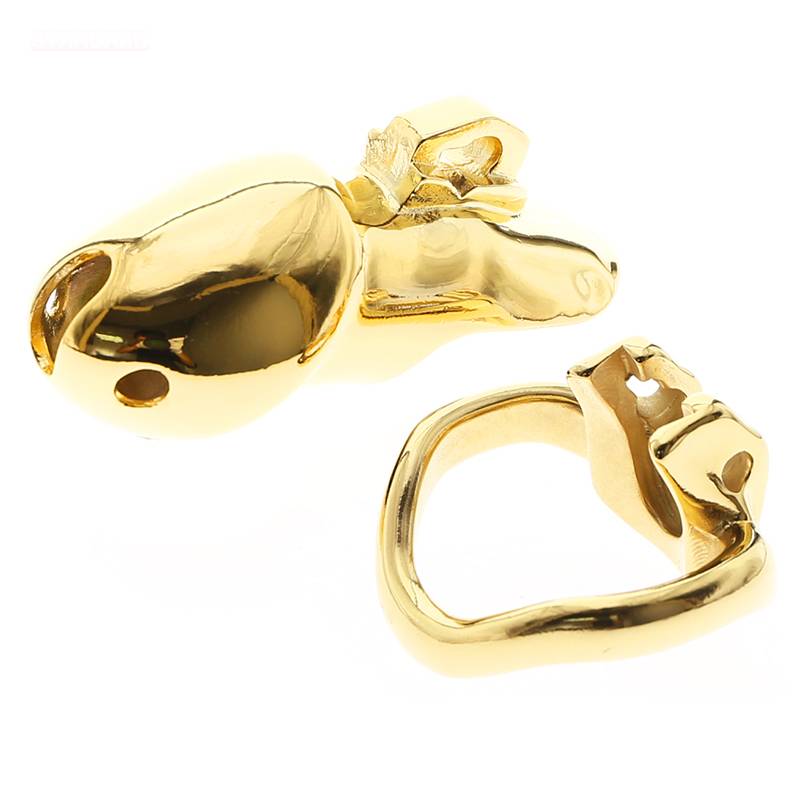 Padrão masculino ouro galo gaiola ouro ht v3 castidade dispositivo com 4 anéis pequeno galo gaiola cinto de castidade galo gaiola bdsm brinquedos