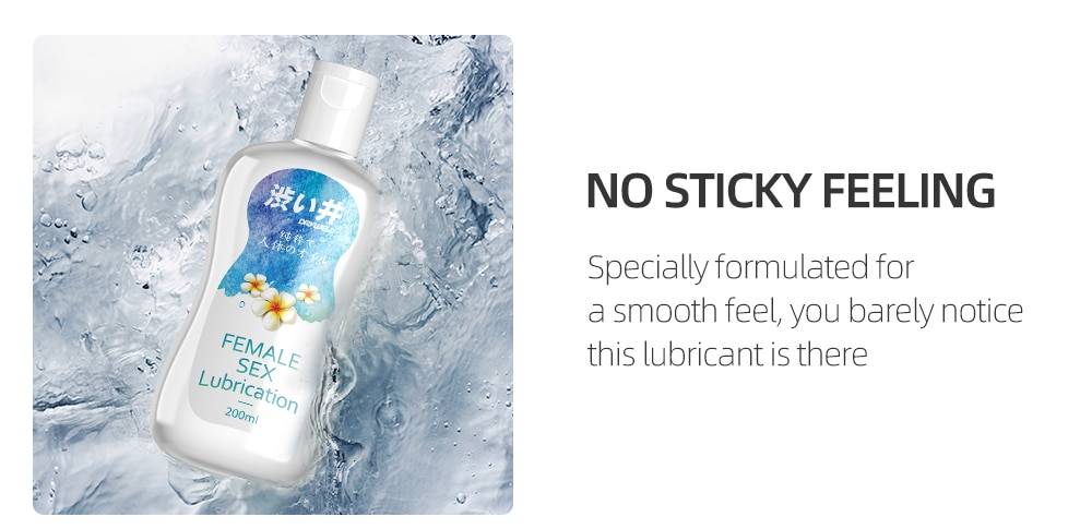 DRY WELL 200ML de Aloe Sex Lube Lubrificante sexual à base de água para o sexo Textura sedoso-suave Amigável ao látex Sem fragrâncias