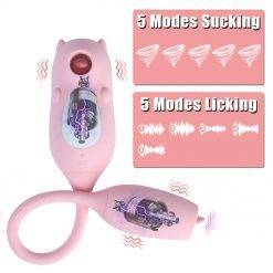 5 + 5 modos de língua lambendo vibrador clitóris estimulador vagina g local massageador anal plug brinquedos sexuais para mulher Vibradores