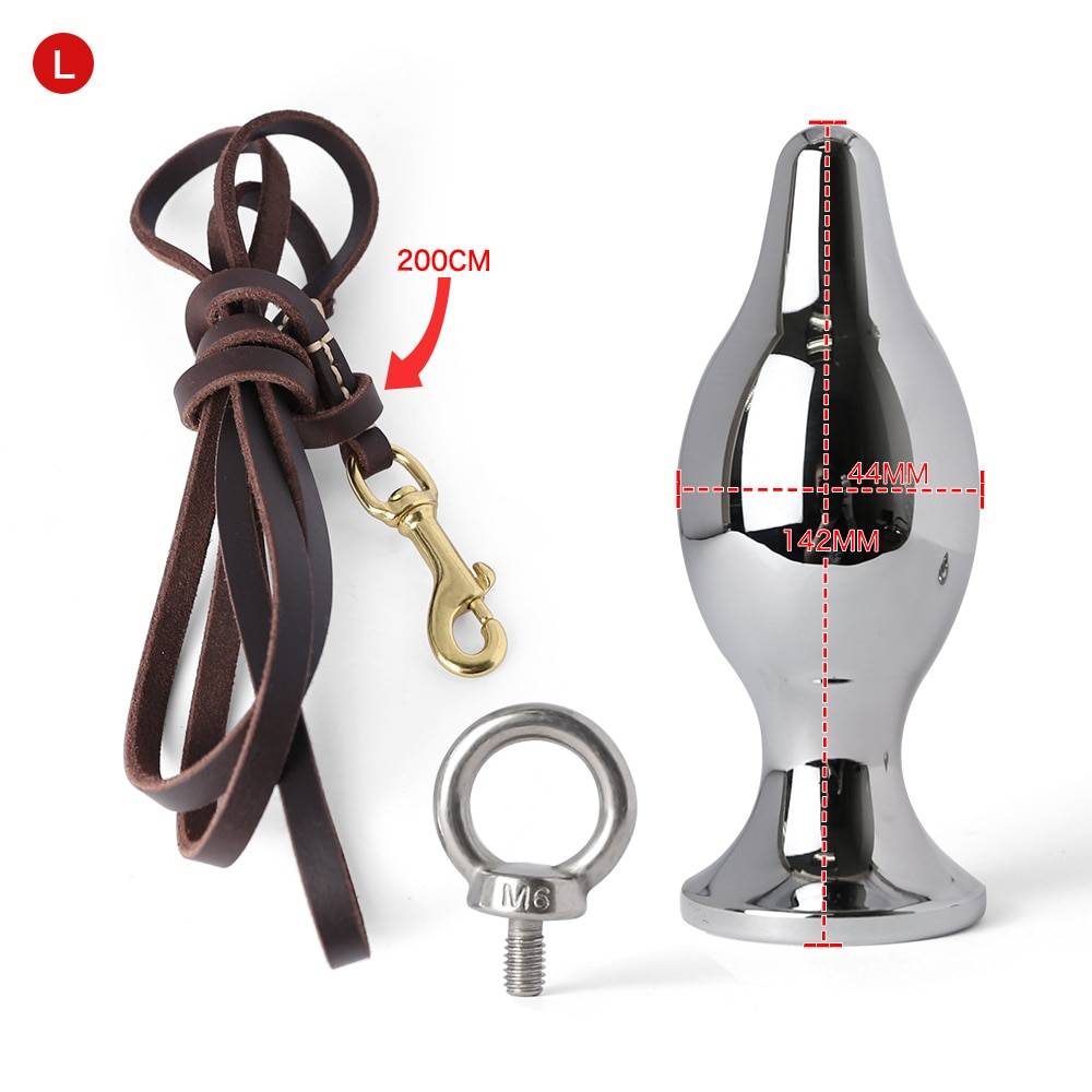 Anal de aço inoxidável plug com trela lock expandindo ass asslock butt plug grande ass trainer escravo sexo bondage brinquedos para o casal Anal de aço inoxidável plug com trela lock expandindo ass asslock butt plug grande ass trainer escravo sexo bondage brinquedos para o casal