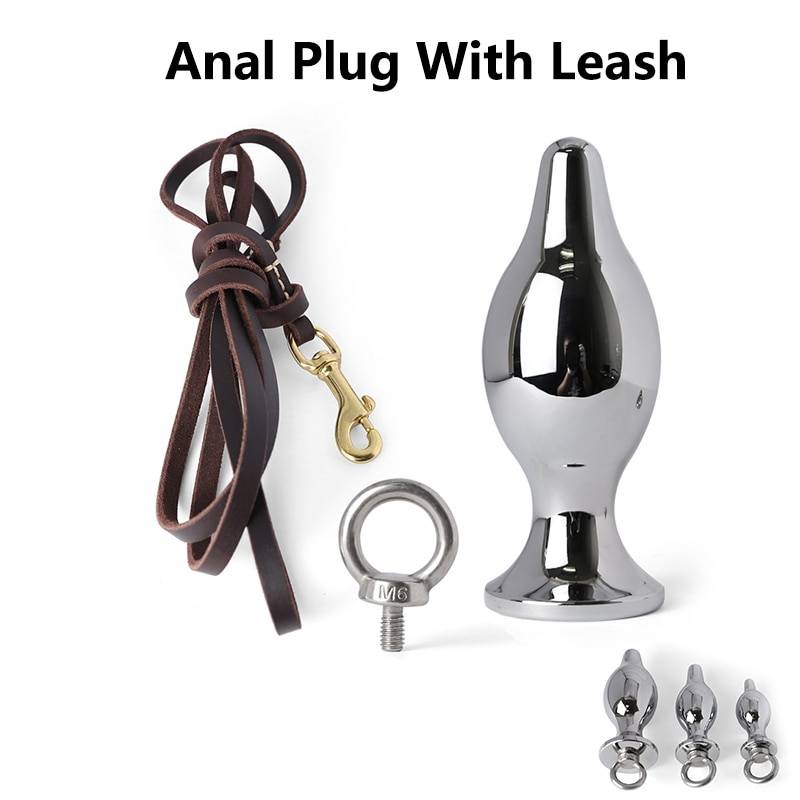 Anal de aço inoxidável plug com trela lock expandindo ass asslock butt plug grande ass trainer escravo sexo bondage brinquedos para o casal Anal de aço inoxidável plug com trela lock expandindo ass asslock butt plug grande ass trainer escravo sexo bondage brinquedos para o casal