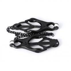 Bdsm metal grampos de mamilo clipes clipes clipes de mama clipes labia tortura jogar com corrente de aço bdsm bondage brinquedos sexuais para mulher Jogos Adultos Prendedor de Mamilos