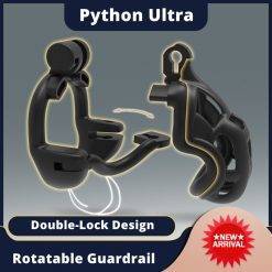 Cinto de Castidade Cobra Double Lock Python Mamba Cage Cintos de Castidade