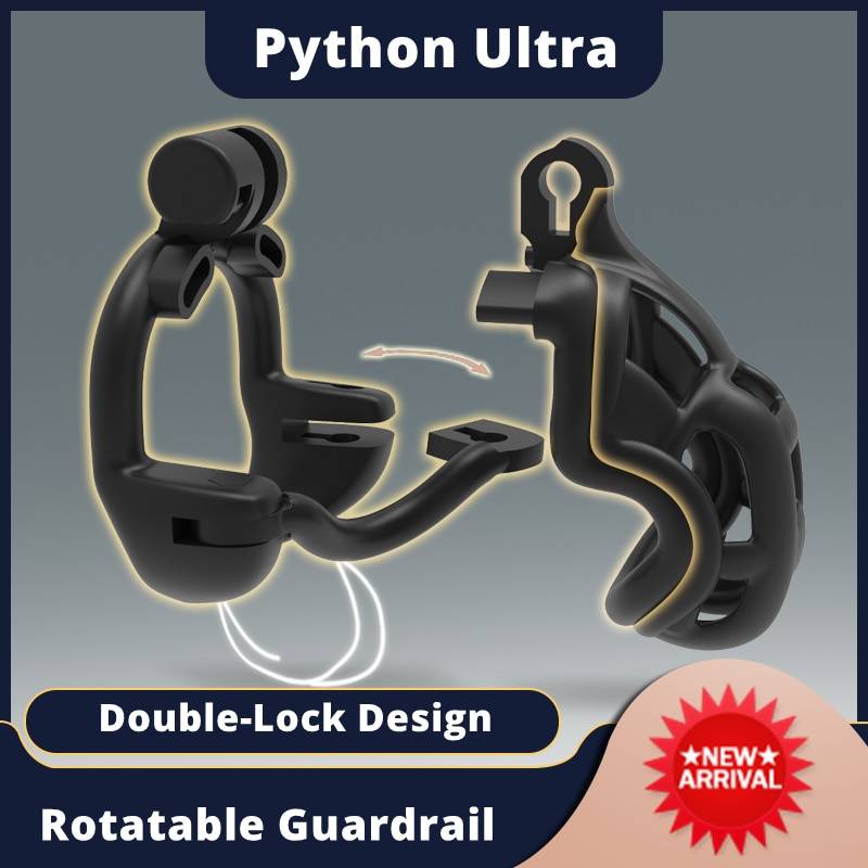 Cinto de Castidade Cobra Double Lock Python Mamba Cage