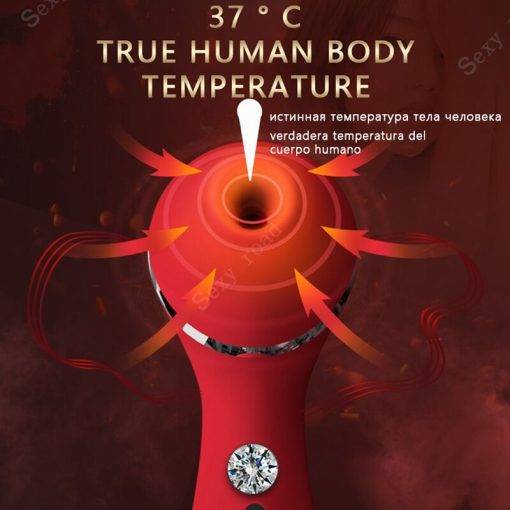 Clitóris stimulator mulher brinquedo sexo sílica gel vermelho inteligente aquecimento clitóris sucção vibrador mamilo brinquedos g ponto casal flir brinquedo do sexo Vibradores