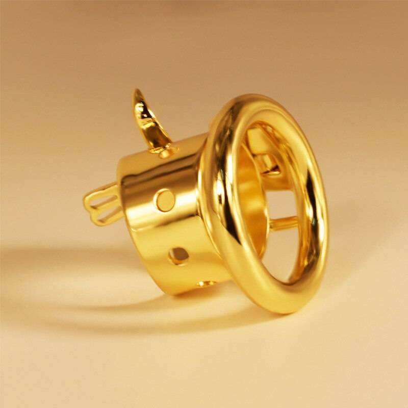 Newes cabeça de touro dourado aço inoxidável masculino castidade gaiola fetiche metal pênis anel bloqueio galo bondage cinto dispositivo brinquedos sexuais para homens