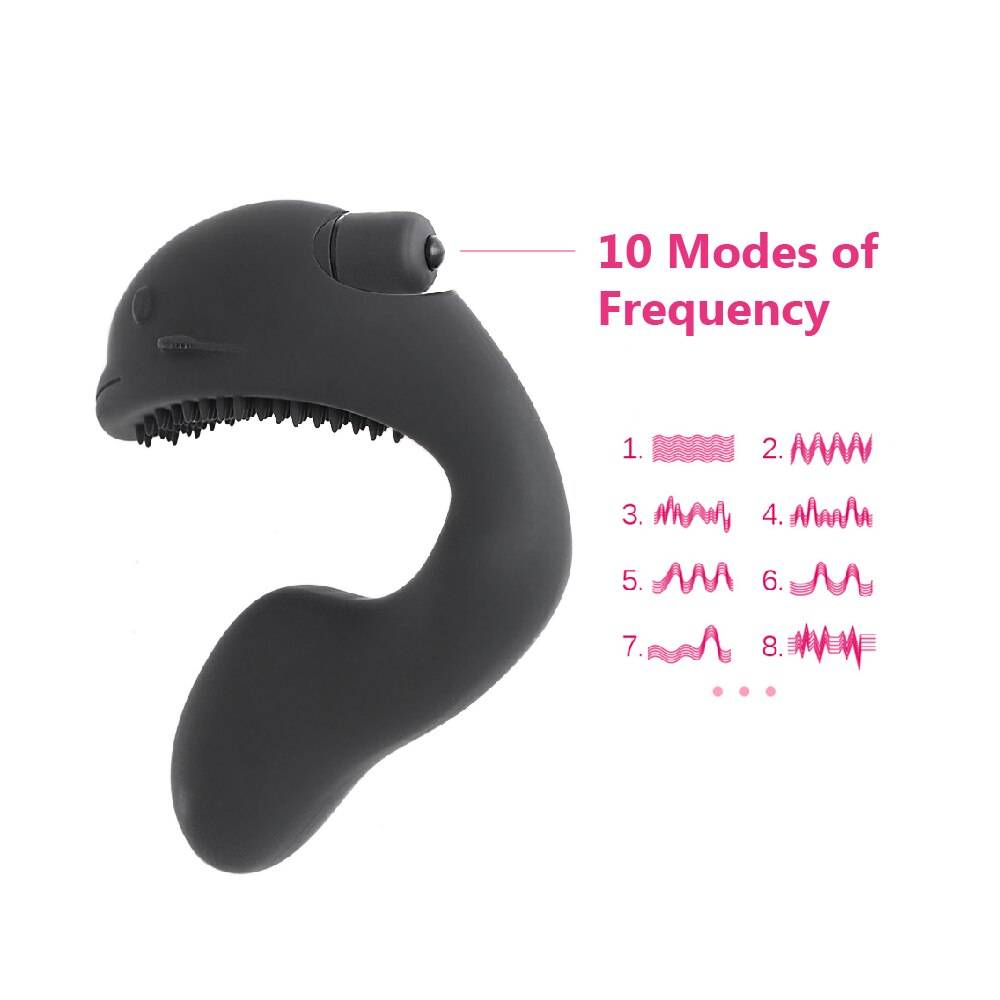 Olo dolphin estilo vibrador 10 velocidade vagina choque clitóris estimulador g-ponto massageador brinquedos sexuais para mulher