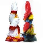 Plug Anal Colorido Octopus Tentacle Buttplug Inserção Consolo Plug anal