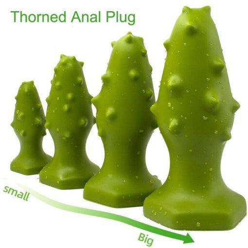 Plug Anal Com Espinho Cactus Buttplug Inserção Plug anal