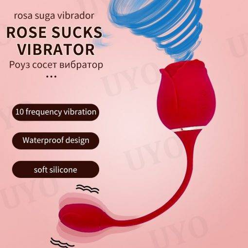 Rosa vibator brinquedo 2 em 1 mamilo clit otário g-ponto clitóris estimulador sucção vibradores brinquedos sexuais para mulher rosa com dildo uyo Vibradores