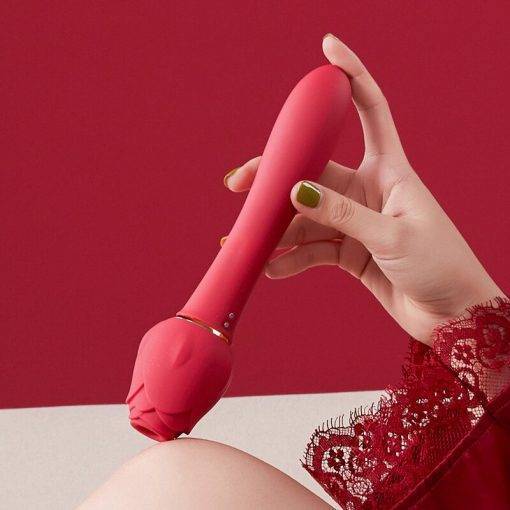 Rosa vibator brinquedo vibradores de silicone para as mulheres varinha mágica rosa sucção vibrador clitóris estimulador mamilo otário brinquedos sexuais loja Vibradores