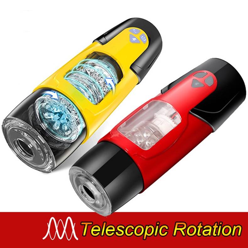 Rotação telescópica automática masturbador masculino voz inteligente real vagina adulto masturbador elétrico clímax sexo brinquedos para homem