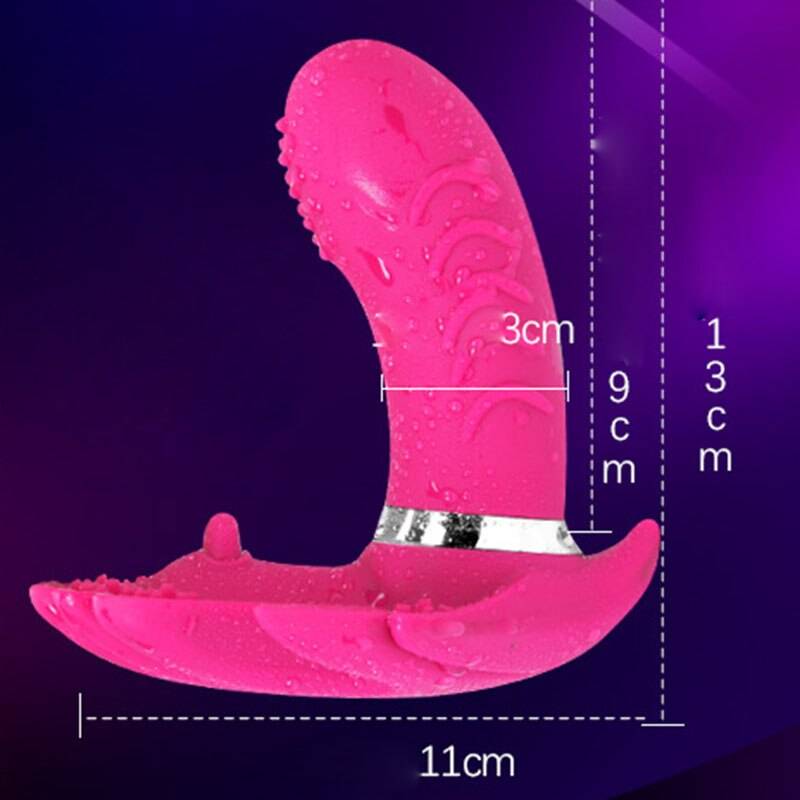 Vibrador borboleta com carregador usb, calcinha invisível com 30 velocidades sem fio vestível, com cinta para mulheres, brinquedos sexuais