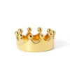 Anel peniano em forma de coroa dourada com doze pontas
