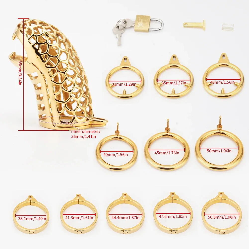 Anéis de base da gaiola Golden Snake nos diâmetros de 38,1 a 50,8 mm