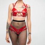 Conjunto de Arnês Gótico Punk Vestuário BDSM