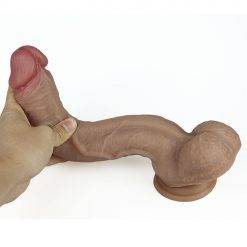 Consolo Realista Huge Flexible Dick Inserção Consolo