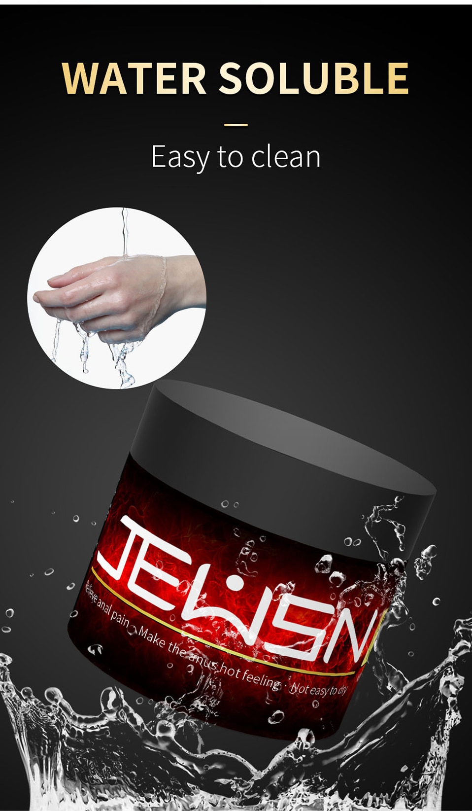 Punho de Analgésico Para Das Mulheres Dos Homens O Fisting Lubrificante Sexo Anal Lubrificante Anti-Dor Bunda Sexo Lubrificação Com Graxa Creme Óleo Gel Adultos Do Sexo Gay