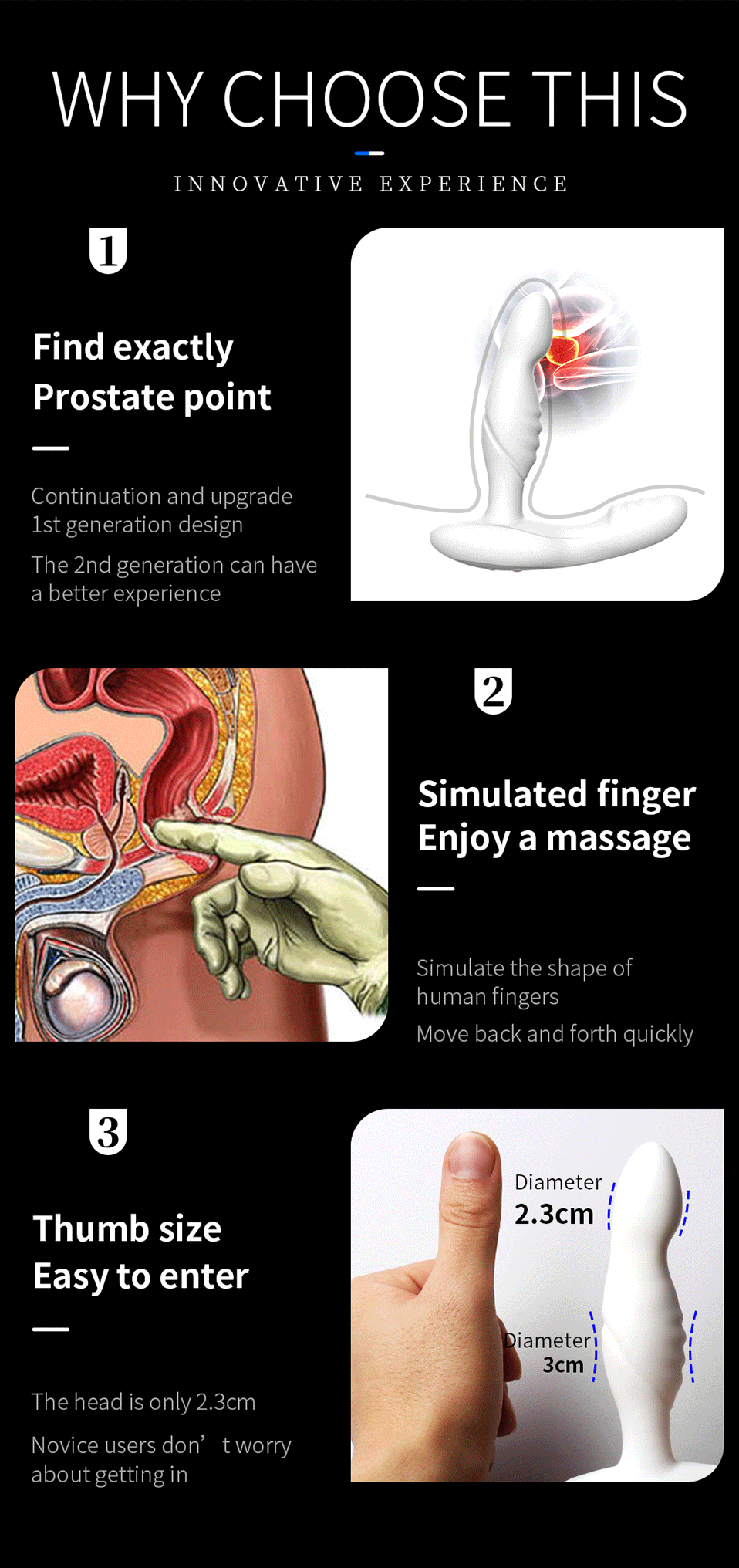Sexo brinquedos vibrador anal dedo massagem de próstata ânus estimular bucha macho masturbador quintal plug produtos sexuais para homens gays