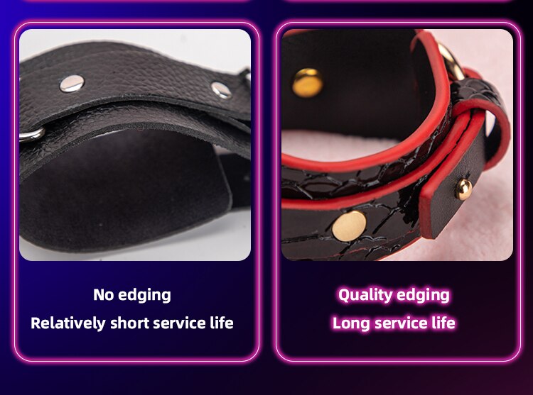 Blackwolf conjunto de bondage para cama e bdsm, algemas em couro ecológico, chicote, produto adulto, brinquedos sexuais, kits para casais, gays