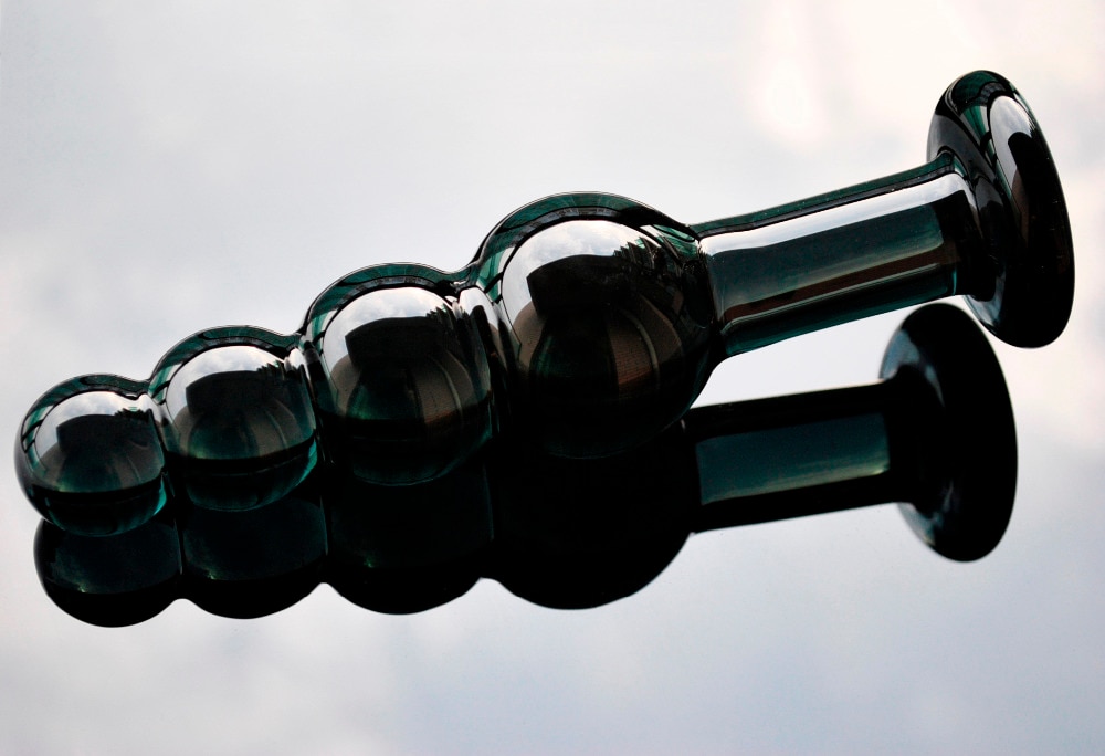 Grande pyrex vidro anal contas grandes bolas de cristal vibrador pênis bunda plug artificial pau masturbar adulto brinquedo do sexo para mulheres