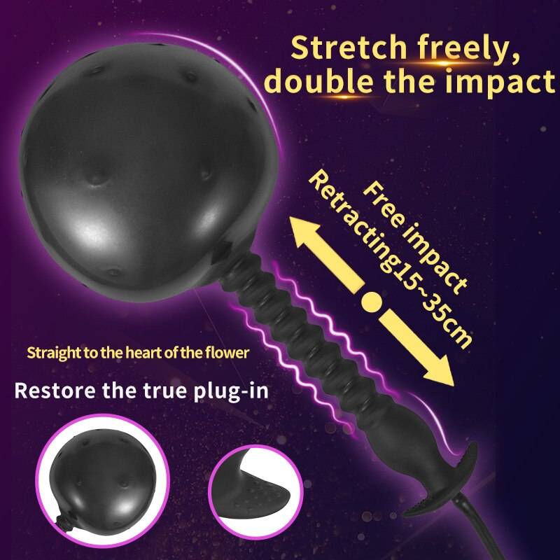 18cm inflável anal plug 15-35cm longo dildo anal que empurra o massager da próstata grande silicone buttplug do brinquedo do sexo do balão da tomada da extremidade