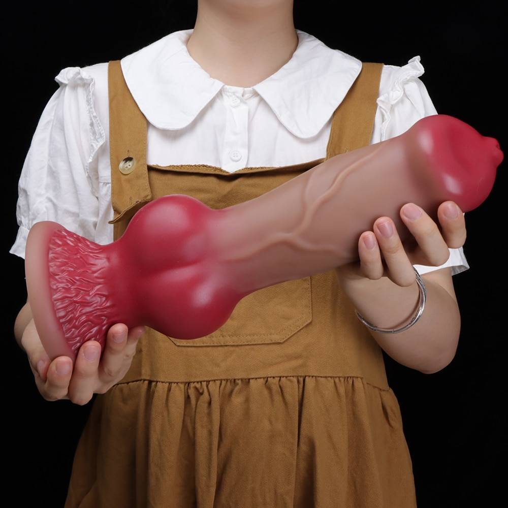 2022 enorme pequeno grande nó cão vibrador com ventosa para as mulheres brinquedos sexy animal lobo vibradores anal plug silicone sex shop 18 novo