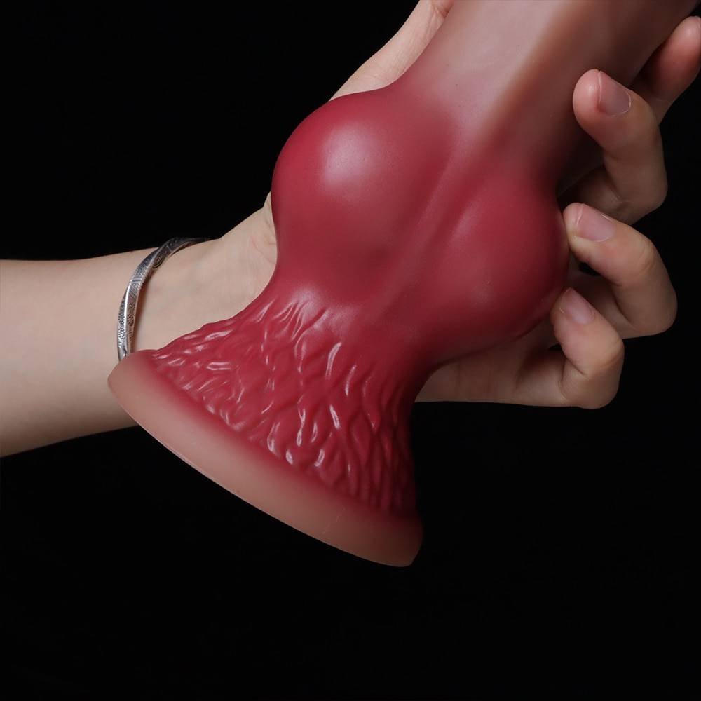 2022 enorme pequeno grande nó cão vibrador com ventosa para as mulheres brinquedos sexy animal lobo vibradores anal plug silicone sex shop 18 novo