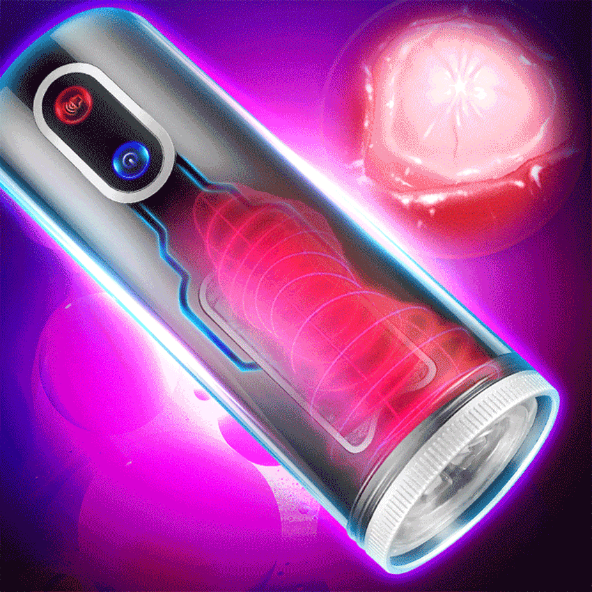AILIGHTER-juguete inteligente de succión de Vagina para hombre, Juguetes sexuales para hombres, calefacción y voz telescópica, copa de avión para masturbación