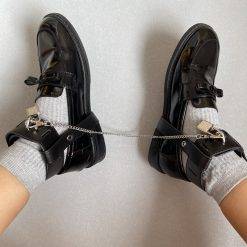 Ddlg/abdl restrição outfit lockable lolita vestido com bloqueio anklecuffs colarinho sexy traje para mulher mais tamanho amante masculino Vestuário