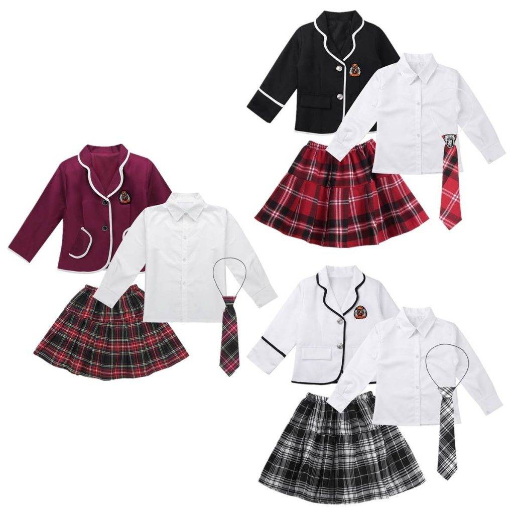 Conjunto de 4 Peças Fantasia Uniforme Escolar Japonês - Chastity