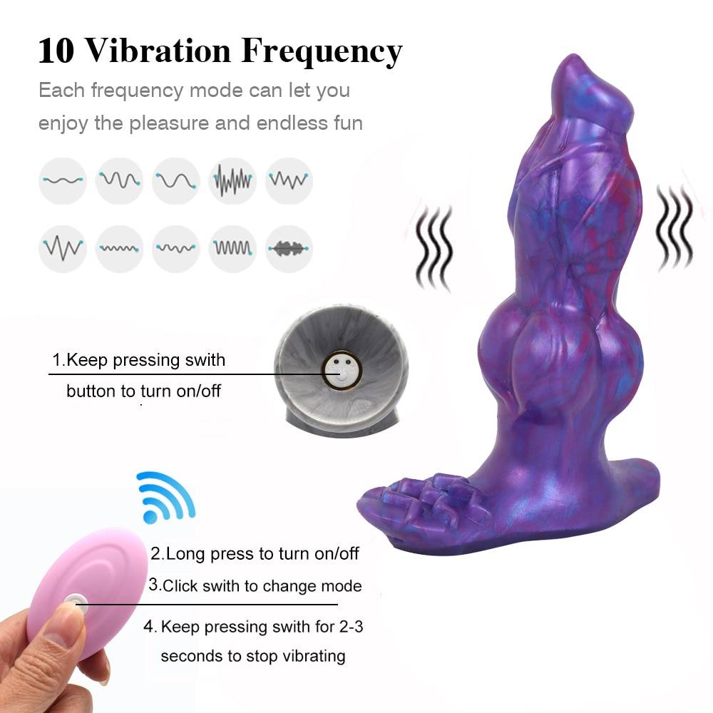 Faak controle sem fio vibrador cão nó vibratório vibrador clit estimular plugue anal massagem de próstata usb recarga brinquedos sexuais loja