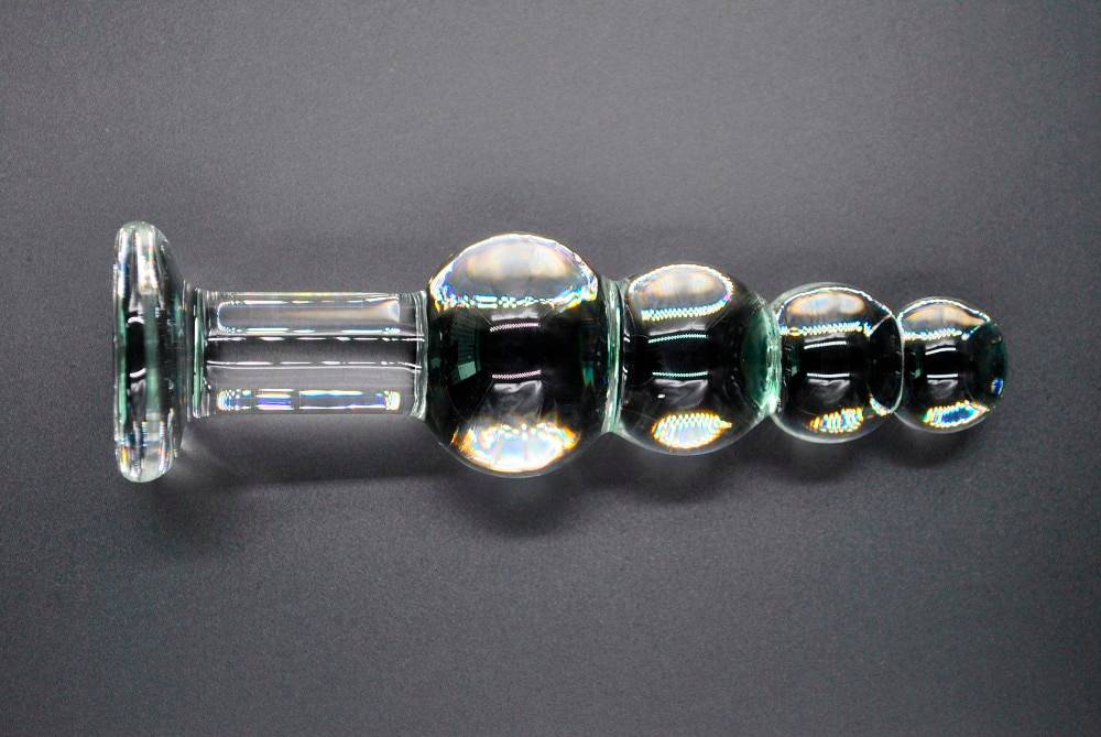 Grande pyrex vidro anal contas grandes bolas de cristal vibrador pênis bunda plug artificial pau masturbar adulto brinquedo do sexo para mulheres