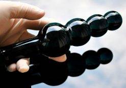 Grande pyrex vidro anal contas grandes bolas de cristal vibrador pênis bunda plug artificial pau masturbar adulto brinquedo do sexo para mulheres Inserção