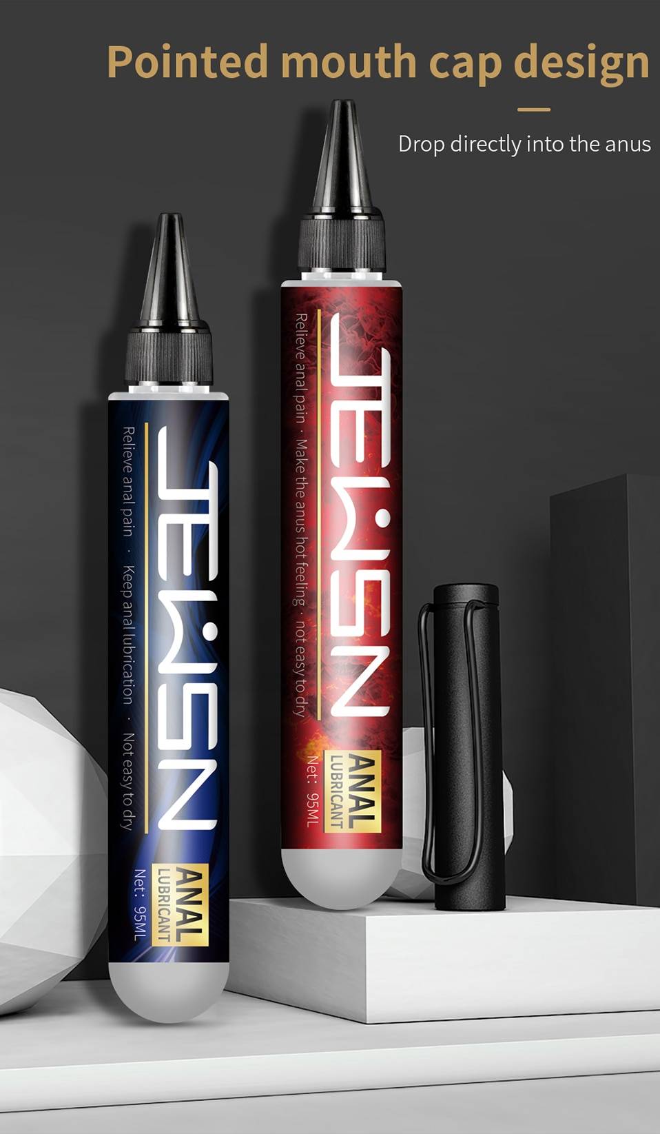 Jeusn anal graxa sexo lubrificante anal base analgésico quente lubrificante e alívio da dor anti-dor sexo anal casais de óleo vibrador vibrador sexo