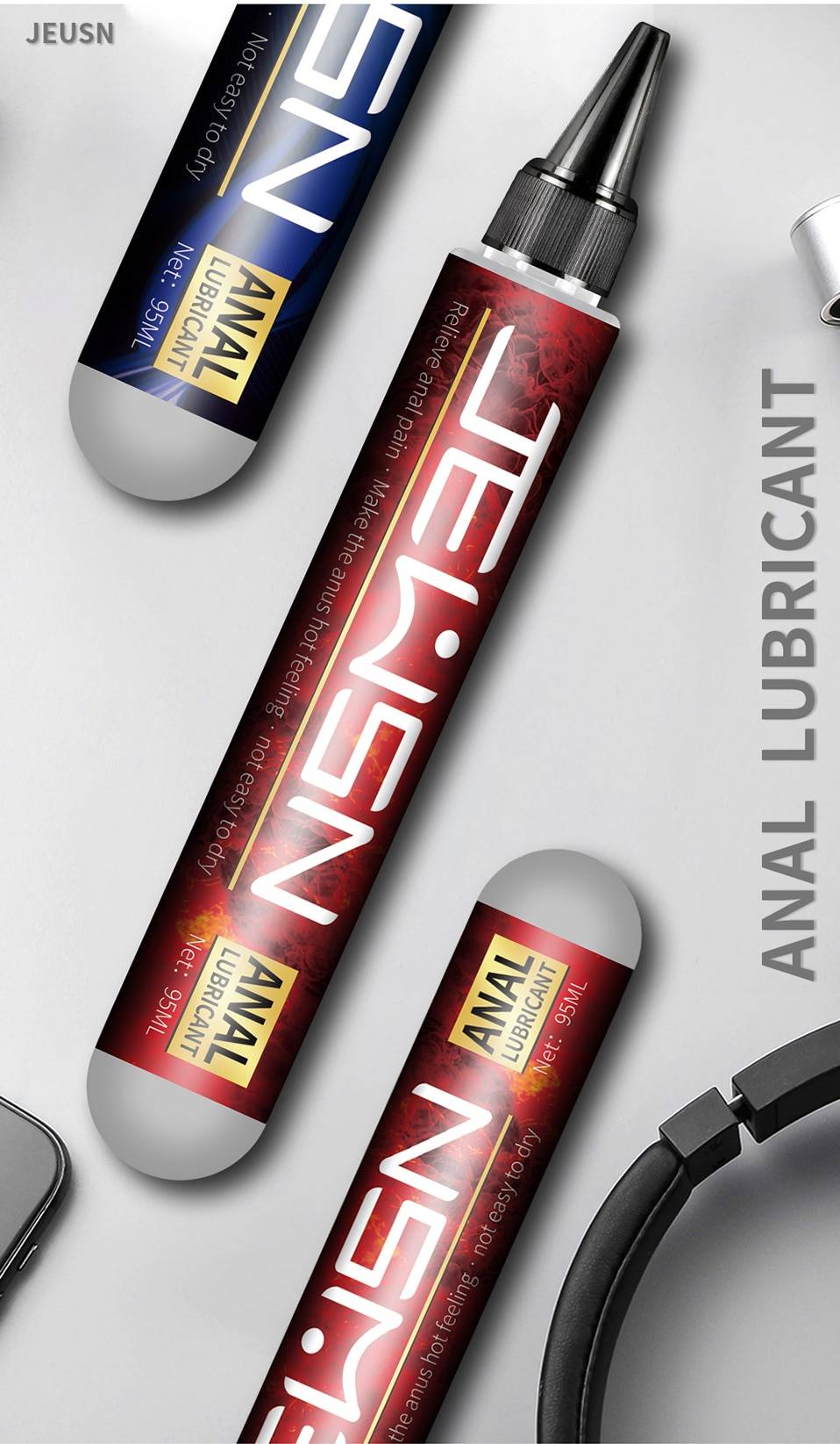 Jeusn anal graxa sexo lubrificante anal base analgésico quente lubrificante e alívio da dor anti-dor sexo anal casais de óleo vibrador vibrador sexo