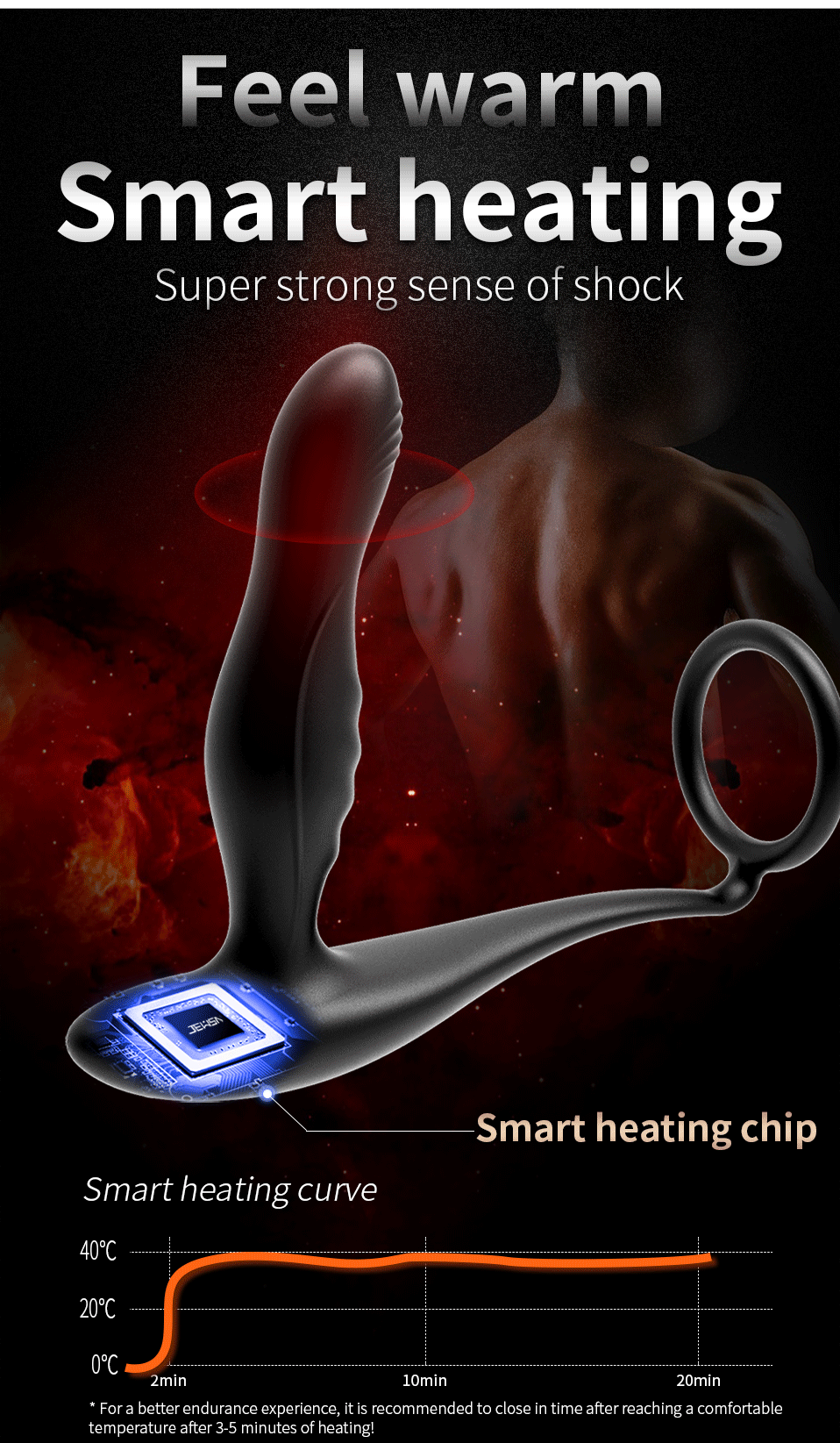 Jeusn brinquedos sexo anal vibrador masturbação masculino massagem de próstata pênis anel aquecido controle remoto sem fio máquina do sexo adulto loja