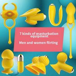 Leten-pezón estimulador de clítoris, 7 estilos, punto G, Vagina, consolador Anal, anillo vibrador para pene, juguetes sexuales para mujeres y parejas Vibradores