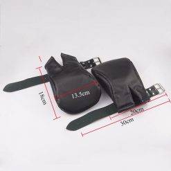 Luvas de couro bdsm para cachorros e casais, luvas acolchoadas para proteção da pata do cachorro, brinquedos sexuais Jogos Adultos